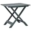 Image de vidaXL Table pliable de jardin Vert 79x72x70 cm Plastique