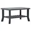Image de vidaXL Table basse Anthracite 90x60x46 cm Plastique
