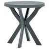 Image de vidaXL Table de bistro Blanc Ø70 cm Plastique