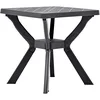 Image de vidaXL Table de Bistro Anthracite 70x70x72 cm Plastique