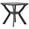 Image de vidaXL Table de bistro Anthracite 70x70x72 cm Plastique