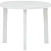 Image de vidaXL Table de jardin Blanc 89 cm Plastique