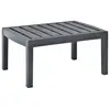 Image de vidaXL Table de jardin Anthracite 78x55x38 cm Plastique
