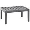 Image de vidaXL Table de jardin Moka 78x55x38 cm Plastique