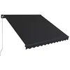 Image de vidaXL Auvent manuel rétractable 300x250 cm Anthracite