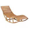 Image de vidaXL Chaise longue à bascule Bois de teck solide