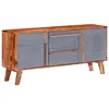 Image de vidaXL Buffet gris 120x30x55 cm bois massif