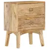 Image de vidaXL Table de chevet 40x35x55 cm Bois de manguier solide