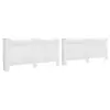 Image de vidaXL Cache-radiateurs 2 pcs Blanc 172x19x81,5 cm MDF