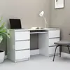 Image de vidaXL Bureau Blanc 140x50x77 cm Bois d'ingénierie