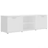 Image de vidaXL Meuble TV Blanc 120x34x37 cm Bois d'ingénierie
