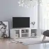 Image de vidaXL Meuble TV Blanc 120x34x37 cm Bois d'ingénierie