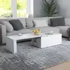 Image de vidaXL Table basse Blanc 150x50x35 cm Bois d'ingénierie