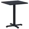 Image de vidaXL Table de jardin Noir 60x60x75 cm