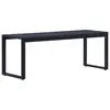 Image de vidaXL Banc de jardin 120,5 cm Panneau PS Noir