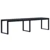 Image de vidaXL Banc de jardin 180 cm Panneau PS Noir