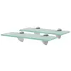 Image de vidaXL Étagères murales 2 pcs Verre 30 x 10 cm 8 mm