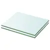 Image de vidaXL Panneaux d'étagère 2 pcs Verre Transparent 20 x 20 cm