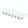 Image de vidaXL Panneaux d'étagère 2 pcs Verre Transparent 50 x 15 cm