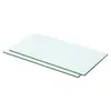 Image de vidaXL Panneaux d'étagère 2 pcs Verre Transparent 50 x 20 cm