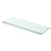 Image de vidaXL Panneaux d'étagère 2 pcs Verre Transparent 80 x 25 cm