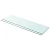 Image de vidaXL Panneaux d'étagère 2 pcs Verre Transparent 100 x 30 cm