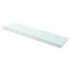 Image de vidaXL Panneaux d'étagère 2 pcs Verre Transparent 110 x 25 cm