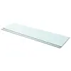 Image de vidaXL Panneaux d'étagère 2 pcs Verre Transparent 110 x 30 cm