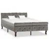 Image de vidaXL Cadre de lit sans matelas gris velours 120x200 cm