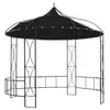 Image de vidaXL Belvédère 300 x 290 cm Anthracite Rond
