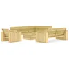 Image de vidaXL Salon de jardin 4 pcs Bois de pin imprégné