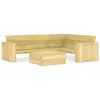 Image de vidaXL Salon de jardin 2 pcs Bois de pin imprégné
