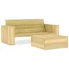 Image de vidaXL Salon de jardin 2 pcs Bois de pin imprégné