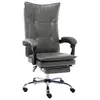 Image de vidaXL Chaise de bureau Anthracite Similicuir