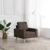 Image de vidaXL Fauteuil marron tissu