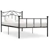 Image de vidaXL Cadre de lit sans matelas noir métal 90x200 cm