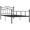 Image de vidaXL Cadre de lit sans matelas noir métal 100x200 cm