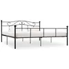 Image de vidaXL Cadre de lit sans matelas noir métal 180x200 cm