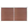 Image de vidaXL Clôture de jardin WPC 353x186 cm Marron