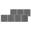 Image de vidaXL Clôture de jardin WPC 1218x186 cm Gris