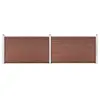 Image de vidaXL Clôture de jardin WPC 353x106 cm marron