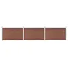 Image de vidaXL Clôture de jardin WPC 526x106 cm Marron