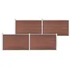Image de vidaXL Clôture de jardin WPC 699x106 cm Marron