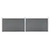 Image de vidaXL Clôture de jardin WPC 353x106 cm Gris