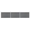 Image de vidaXL Clôture de jardin WPC 526x106 cm Gris