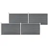 Image de vidaXL Clôture de jardin WPC 699x106 cm Gris