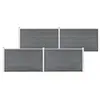 Image de vidaXL Clôture de jardin WPC 699x106 cm Gris