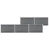 Image de vidaXL Clôture de jardin WPC 872x106 cm Gris