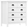 Image de vidaXL Buffet Hill Blanc 79x40x80 cm Bois de pin solide
