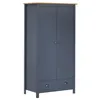 Image de Armoire 2 portes Hill Gris 89 x 50 x 170 cm